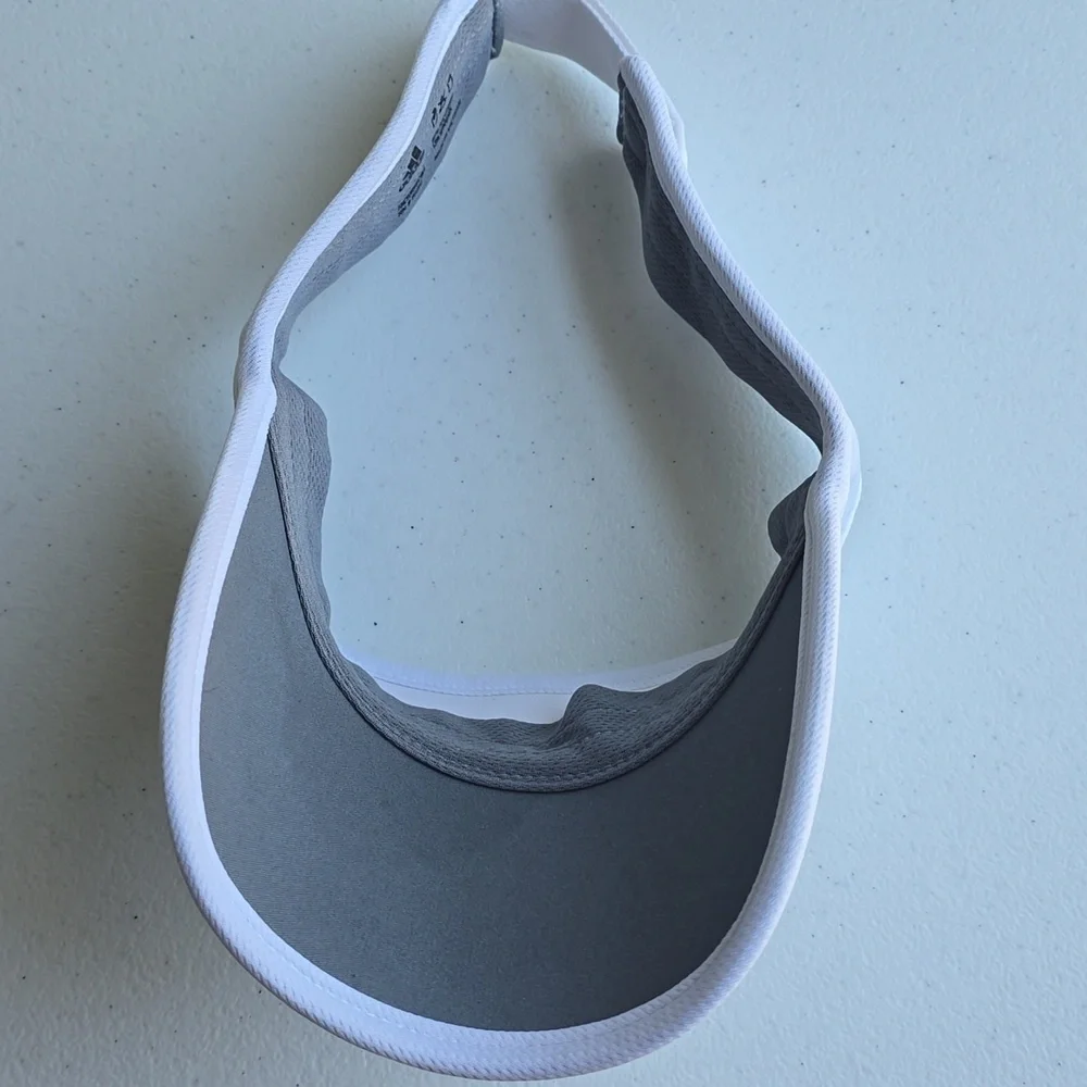 Adidas White Visor Hat
